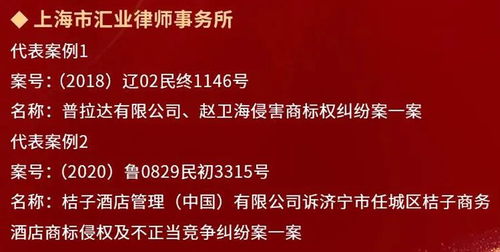 汇业荣膺中国知识产权诉讼代理机构商标民事榜单十强