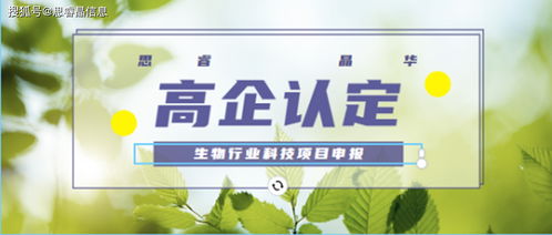 生物行业高新技术企业申报注意事项